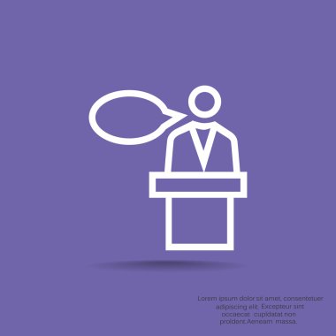 hoparlör simgesi silüeti