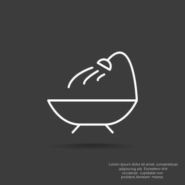 Basit banyo web simgesi