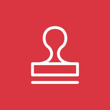 Mühür stamper kavramı simgesi