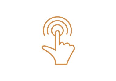 Dokunmatik ekran web simgesi