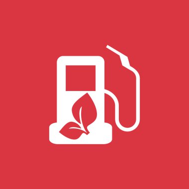 Eko yakıt basit simgesi