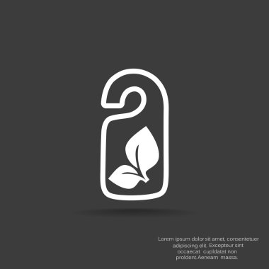 Eko etiket simge asılı