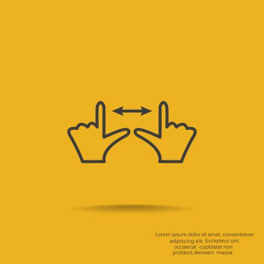 Dokunmatik ekran web simgesi