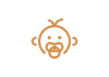 Bebek emziği ile basit simgesi