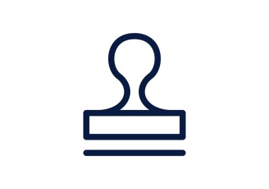 Mühür stamper kavramı simgesi