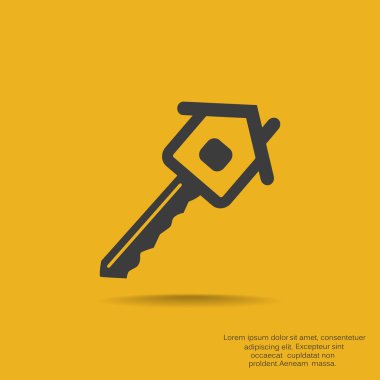 Ev anahtar web simgesi