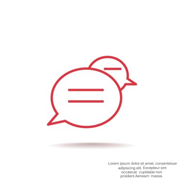 Diyalog kabarcıklar web simgesi