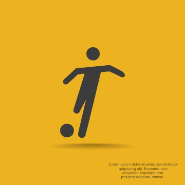 Futbol oyuncu siluet