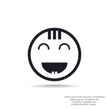 Mutlu bir çocuk yüzü doodle