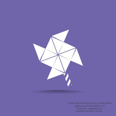 Yel değirmeni pervane oyuncak web simgesi