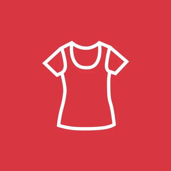 Femme T-shirt icône — Image vectorielle