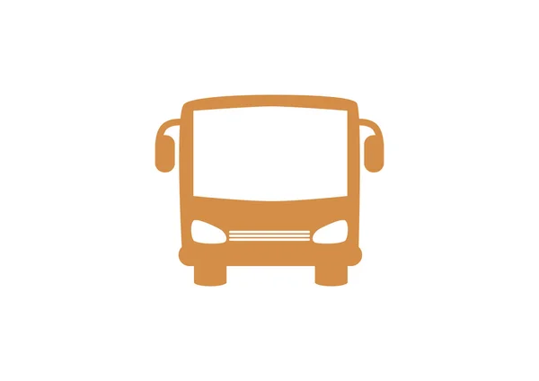 Sencillo icono web frontal del autobús — Archivo Imágenes Vectoriales