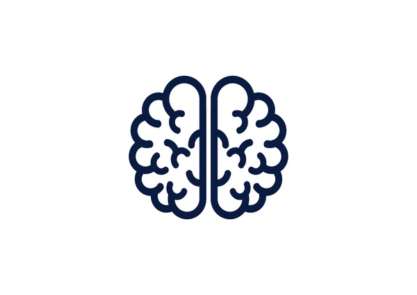 Ludzki mózg tkanina ikona — Wektor stockowy