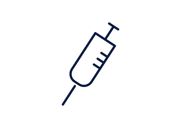 Simple syringe web icon — Stock Vector