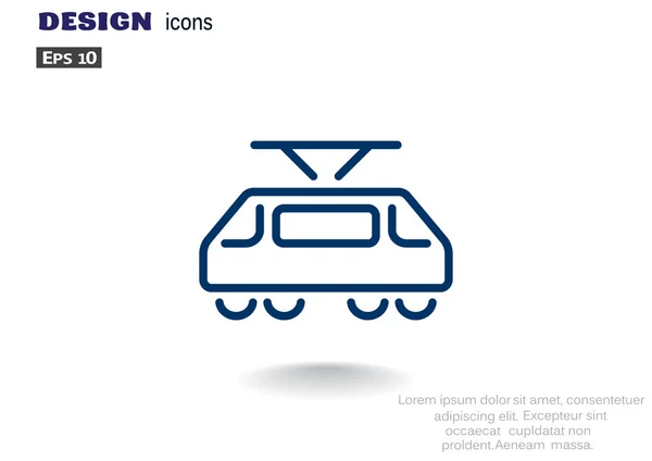 有轨电车 web 图标 — 图库矢量图片