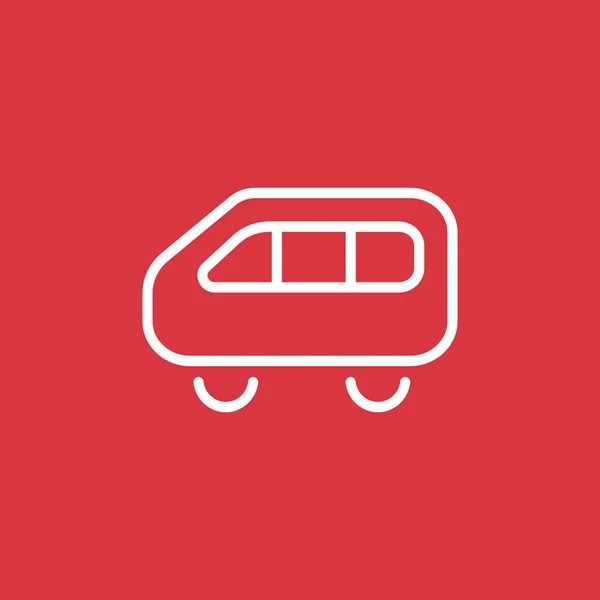 Eenvoudige bus web pictogram — Stockvector