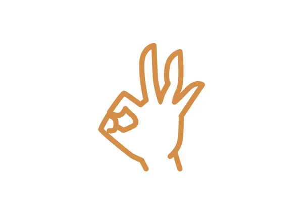 OK gesture web icon — стоковый вектор