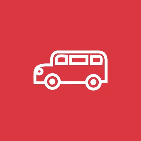 Ikony www autobus szkolny — Wektor stockowy