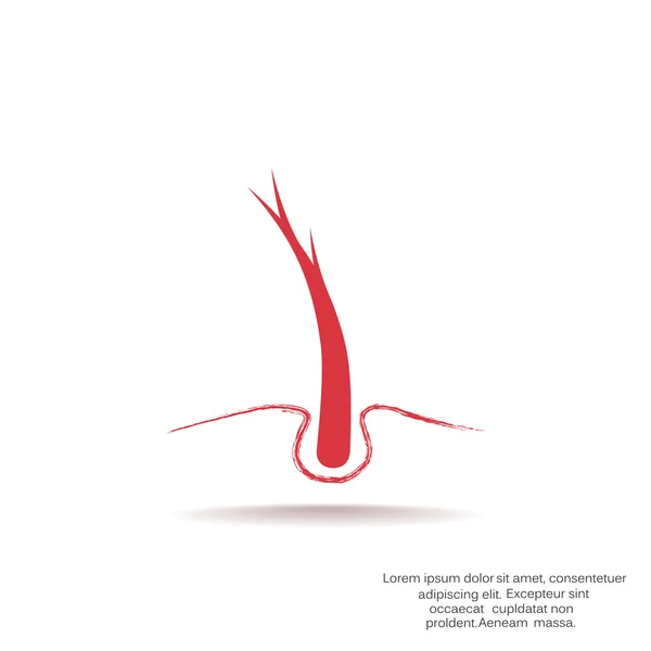 Icône Web cheveux — Image vectorielle