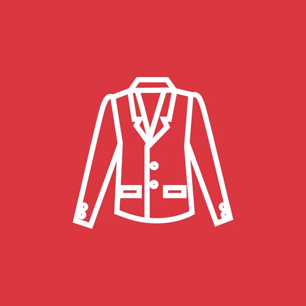 Chaqueta Flat Icon — Vector de stock