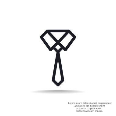 Düğümlü kravat web simgesi