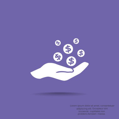 İnsan eline düşen paraları