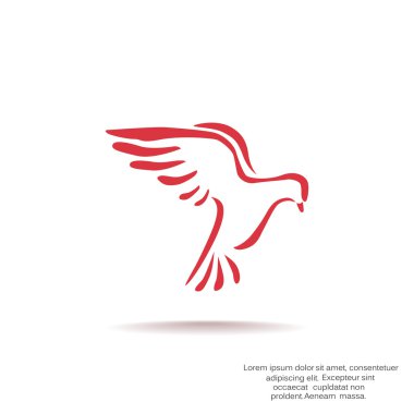 Güvercin basit web simgesi