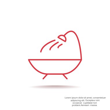 Basit banyo web simgesi