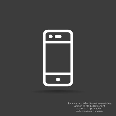 Boş ekranlı basit akıllı telefon