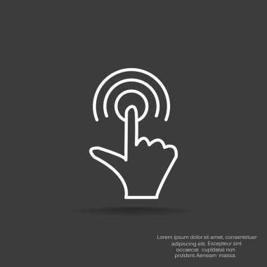 Dokunmatik ekran web simgesi