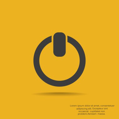 Güç düğmesi basit web simgesi