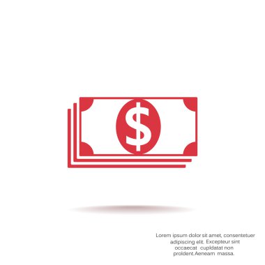 Dolar web simgesi yığını