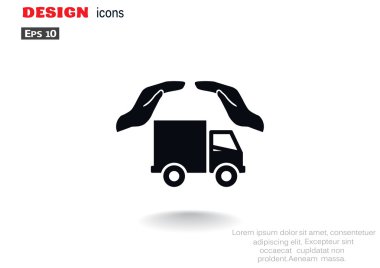 Kargo taşımacılığı sigorta web simgesi