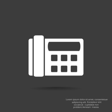 Faks telefon web simgesi