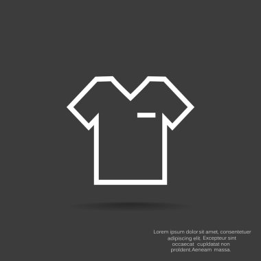 t-shirt vektör simgesi