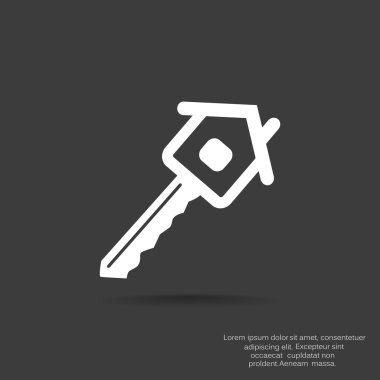 Ev anahtar web simgesi