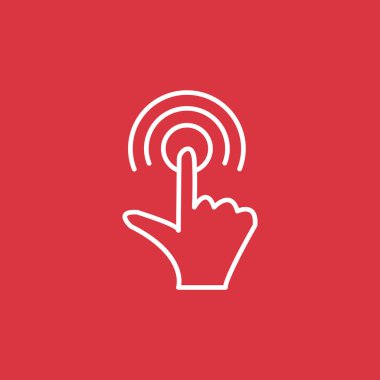 Dokunmatik ekran web simgesi