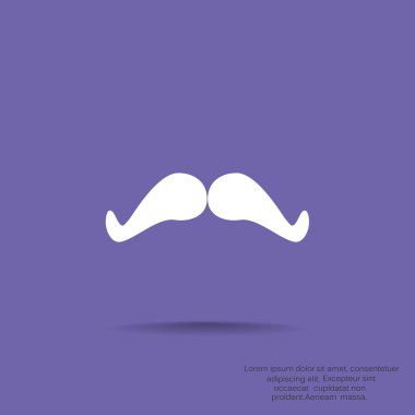 Retro bıyık simgesi