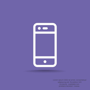 Boş ekranlı basit akıllı telefon