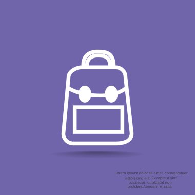 okul sırt çantası silüeti