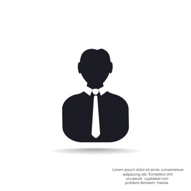 İşadamı siluet web simgesi
