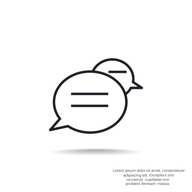 Diyalog kabarcıklar web simgesi