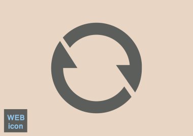 Oklar web simgesi olan daire