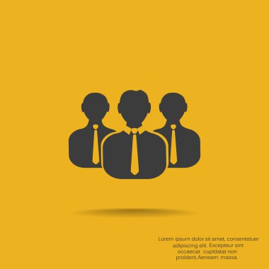 Grup insanlar basit web simgesi
