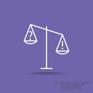 Adalet basit web simgesi ölçekleri