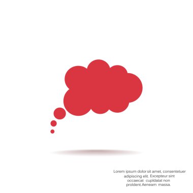 Bulut köpük basit web simgesi