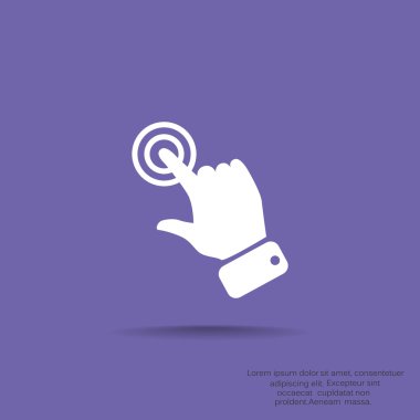 Dokunmatik ekran web simgesi