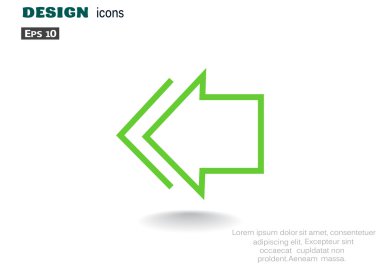 basit ok sol işaret