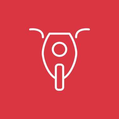 Basit motosiklet web simgesi