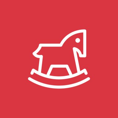 Çocuk oyuncak at web simgesi